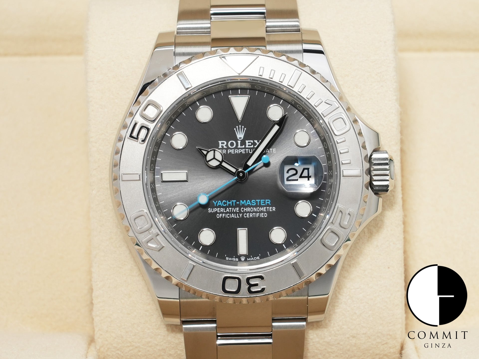 ロレックス ヨットマスター40 Ref.126622 ステンレススチール/プラチナ スレート文字盤 美品 n7nwy6fm 商品画像1