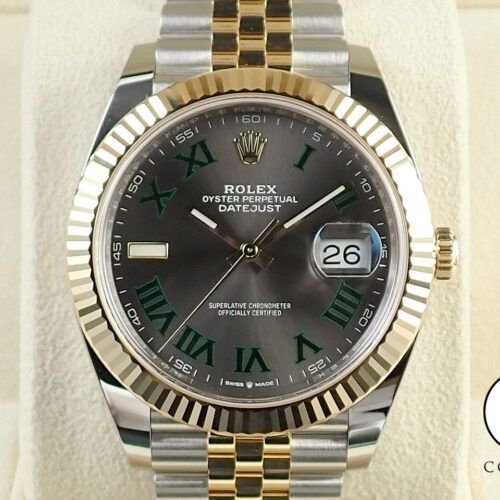 ロレックス デイトジャスト41 Ref.126333 ステンレススチール/イエローゴールド スレートローマン文字盤 ジュビリーブレスレット 未使用 4TS931CR 商品画像1