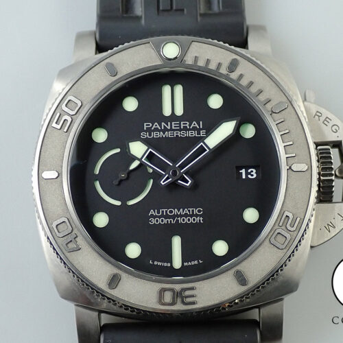 パネライ サブマーシブル マイク ホーン エディション 47mm Ref.PAM00984 ブラック文字盤 中古 X6181082 商品画像1