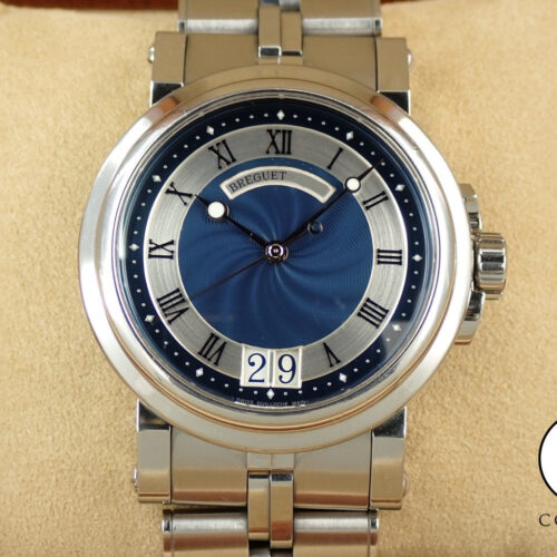 ブレゲ マリーンII ラージデイト Ref.5817ST/Y2/SV0 ブルー文字盤 中古 8L45AR5R 商品画像1