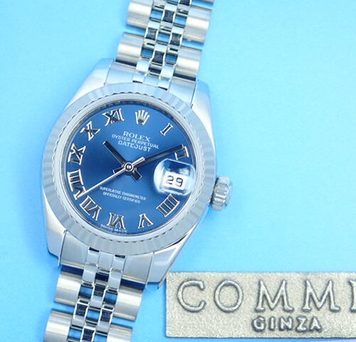 ロレックス デイトジャスト Ref.179174 ブルーローマン文字盤 中古 datejust-96 ジュビリーブレスレット 商品画像1