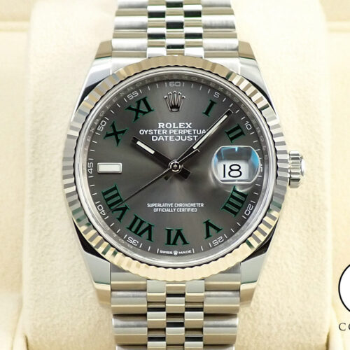 ロレックス デイトジャスト36 Ref.126234 ステンレススチール/ホワイトゴールド スレートローマン文字盤 ジュビリーブレスレット 中古 1KVURJHC 商品画像1
