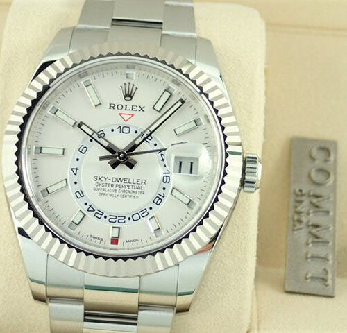 ロレックス スカイドゥエラー Ref.326934 ホワイト文字盤 中古 sky-dweller-12 オイスターブレスレット 商品画像1