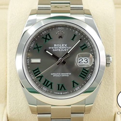 ロレックス デイトジャスト41 Ref.126300 ステンレススチール スレートローマン文字盤 オイスターブレスレット 商品画像1