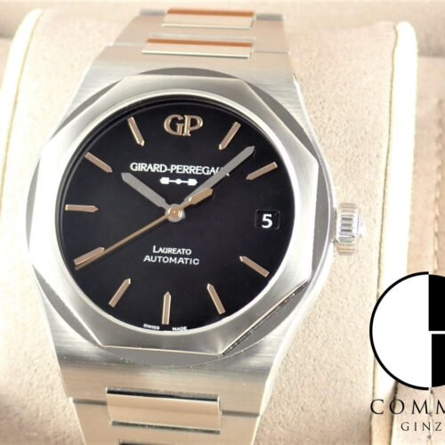 ジラールペルゴ ロレアート Ref.81010-11-635-11A オニキス文字盤 極美品 laureato-16 商品画像1