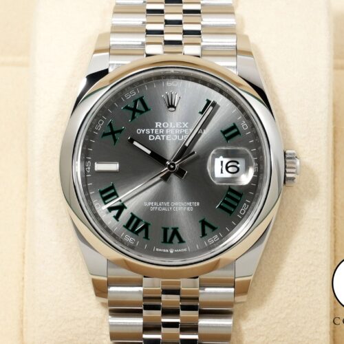 ロレックス デイトジャスト36 Ref.126200 ステンレススチール スレートローマン文字盤 ジュビリーブレスレット 未使用 a43rehij 商品画像1