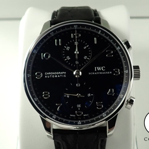 IWC ポルトギーゼ クロノグラフ Ref.IW371447 ブラック文字盤 極美品 Z0494798 商品画像1