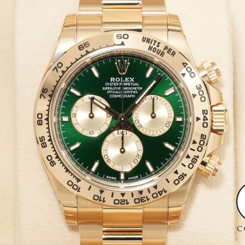 ロレックス デイトナ Ref.126508 イエローゴールド グリーン文字盤 未使用 wwc8aac6 商品画像1