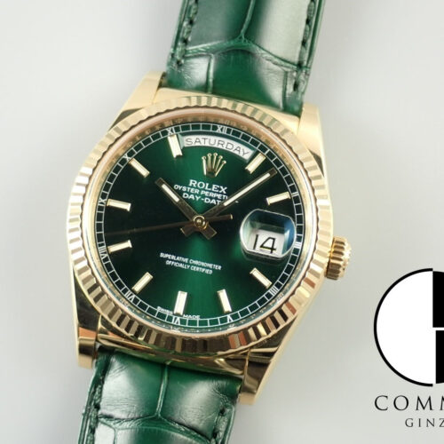 ロレックス デイデイト Ref.118138 グリーン文字盤 中古 day-date-91 商品画像1
