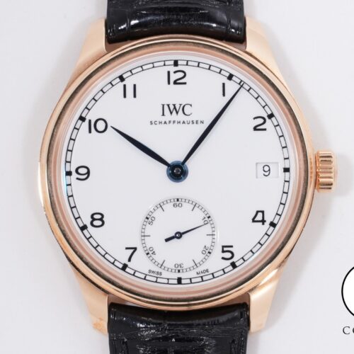 IWC ポルトギーゼ・ハンドワインド・エイトデイズ “150 イヤーズ” Ref.IW510211 18Kレッドゴールド ホワイト文字盤 極美品 f54q4hda 商品画像1