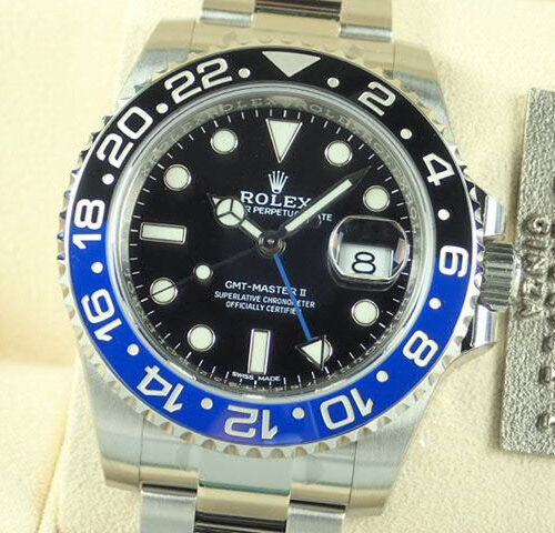 ロレックス GMTマスターII Ref.116710BLNR ブラック文字盤 未使用 gmt-master-89 オイスターブレスレット 商品画像1