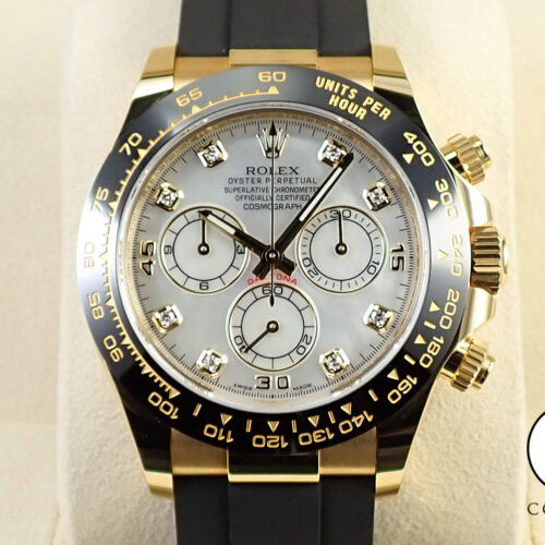 ロレックス デイトナ Ref.116518LNNG イエローゴールド ホワイトシェルx8Pダイヤ文字盤 商品画像1