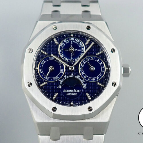 オーデマピゲ ロイヤルオーク パーペチュアルカレンダー Ref.25820ST.OO.0944ST.05 ステンレススチール ブルー文字盤 商品画像1