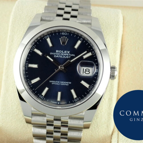 ロレックス デイトジャスト Ref.126300 ブルー文字盤 未使用 datejust-155 ジュビリーブレスレット 商品画像1