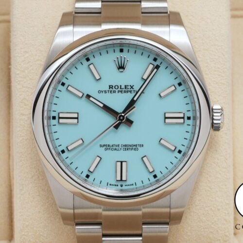 ロレックス オイスターパーペチュアル41 Ref.124300 ステンレススチール ターコイズ文字盤 商品画像1