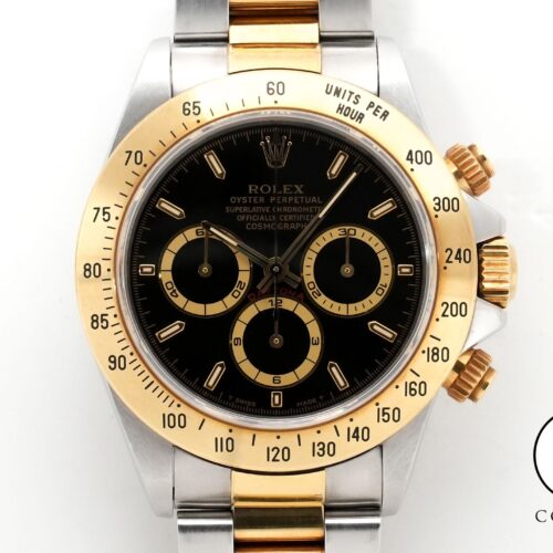 ロレックス デイトナ エルプリメロ Ref.16523 ステンレススチール/イエローゴールド ブラック文字盤 中古 cvnwzpq8 商品画像1