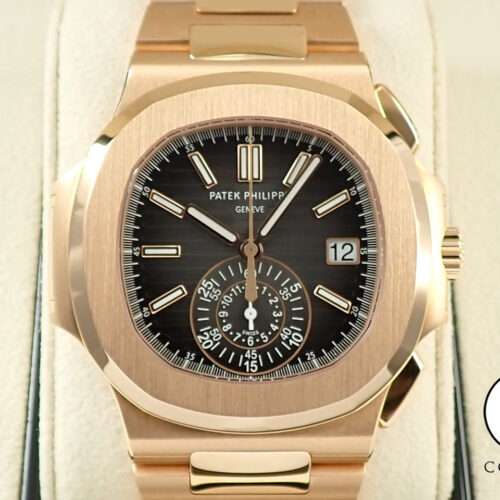 パテックフィリップ ノーチラス クロノグラフ Ref.5980/1R-001 ローズゴールド ブラックグラデーション文字盤 商品画像1