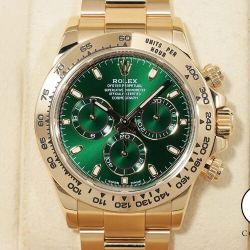 ロレックス デイトナ Ref.116508 イエローゴールド グリーン文字盤 美品 mhh7ous4 商品画像1