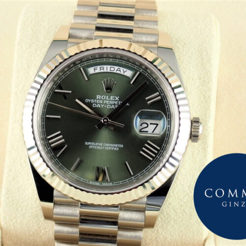 ロレックス デイデイト Ref.228239 オリーブグリーン文字盤 中古 day-date-60 商品画像1