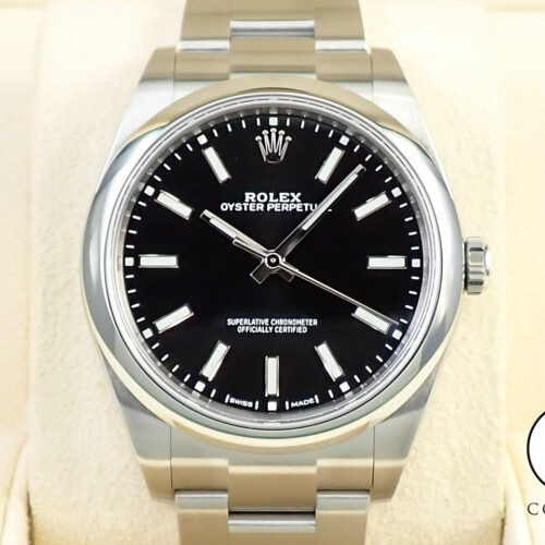 ロレックス オイスターパーペチュアル39 Ref.114300 ステンレススチール ブラック文字盤 商品画像1