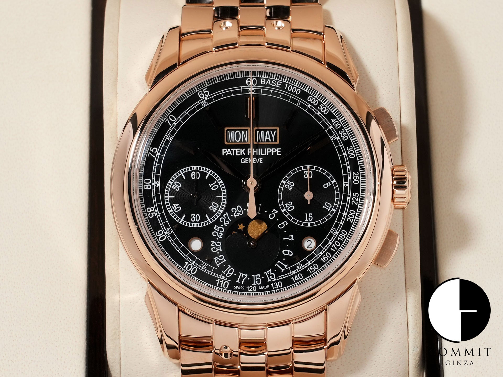 パテックフィリップ パーペチュアルカレンダー クロノグラフ Ref.5270/1R-001 ローズゴールド エボニーブラック ソレイユ文字盤 美品 3vwppurf 商品画像1
