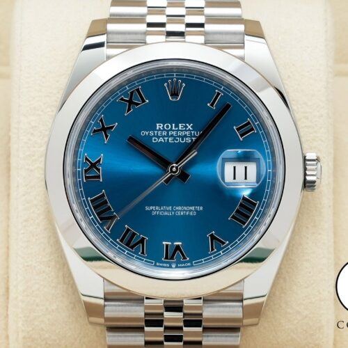 ロレックス デイトジャスト41 Ref.126300 ステンレススチール アズーロブルー文字盤 ジュビリーブレスレット 商品画像1