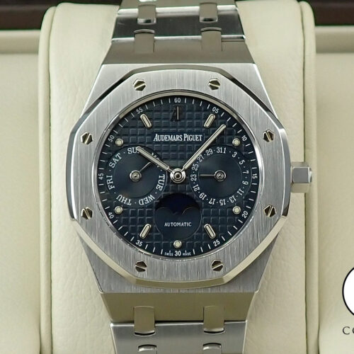 オーデマピゲ ロイヤルオーク デイデイト ムーンフェイズ Ref.25594ST.OO.0789ST.03 ステンレススチール ブルー文字盤 商品画像1