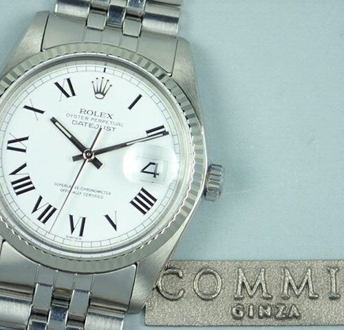 ロレックス デイトジャスト Ref.1601/4 マットホワイト文字盤 中古 datejust-98 ジュビリーブレスレット 商品画像1