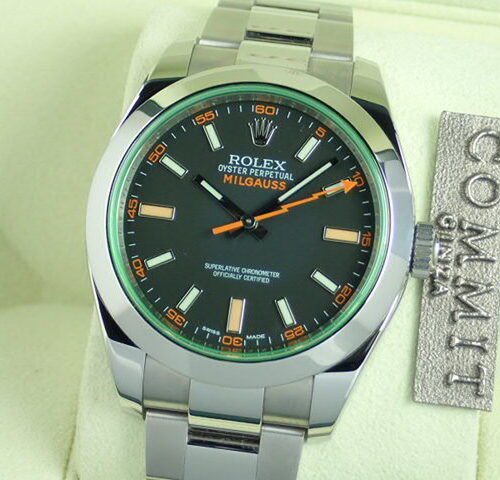 ロレックス ミルガウス Ref.116400GV ブラック文字盤 中古 milgauss-12 商品画像1