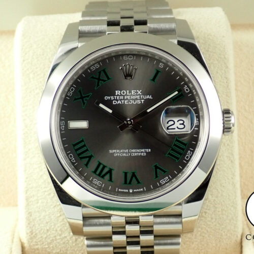 ロレックス デイトジャスト41 Ref.126300 ステンレススチール スレートローマン文字盤 ジュビリーブレスレット 未使用 JZA5JLMK 商品画像1