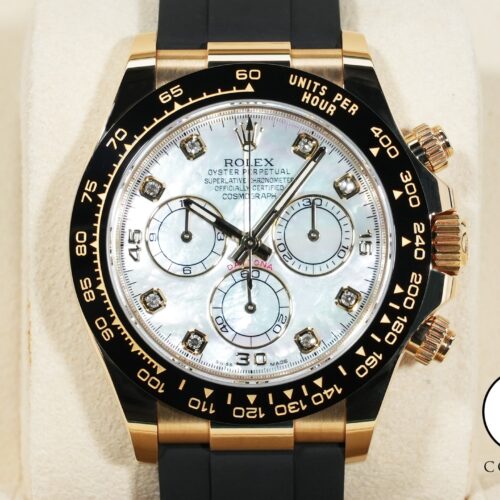 ロレックス デイトナ Ref.116518LNNG イエローゴールド ホワイトシェルx8Pダイヤ文字盤 美品 uceyokvi 商品画像1