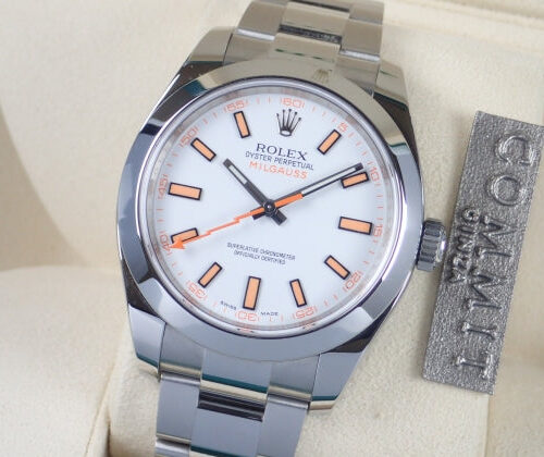 ロレックス ミルガウス Ref.116400 ホワイト文字盤 中古 milgauss-3 商品画像1