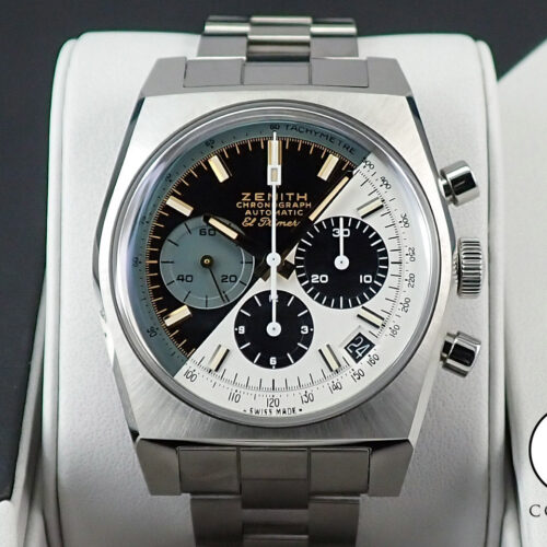 ゼニス クロノマスター リバイバル A384 ルパン三世 – ファイナルエディション Ref.95.L384.400/50.M384 ブラック&クリームホワイト文字盤 極美品 0V6062MY 商品画像1