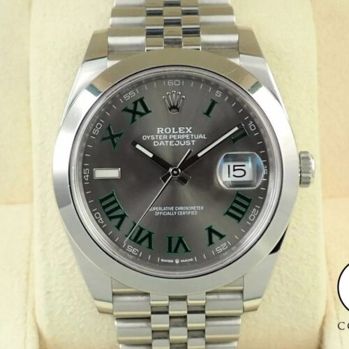 ロレックス デイトジャスト41 Ref.126300 ステンレススチール スレートローマン文字盤 ジュビリーブレスレット 中古 58YFC115 商品画像1