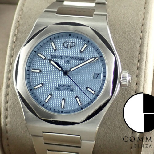 ジラールペルゴ ロレアート Ref.81010-11-200711A アイスブルー文字盤 極美品 laureato-17 商品画像1