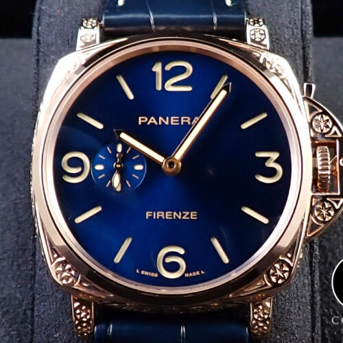 パネライ ルミノール ドゥエ ゴールドテック フィレンツェ Ref.PAM01204 ブルー文字盤 未使用 S7936326 商品画像1
