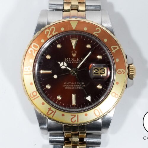 ロレックス GMTマスター Ref.16753 ステンレススチール/イエローゴールド ブラウン文字盤 ジュビリーブレスレット 中古 b7inqk6m 商品画像1