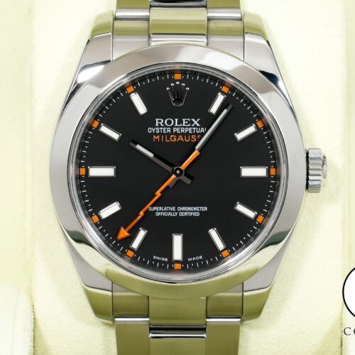 ロレックス ミルガウス Ref.116400 ステンレススチール ブラック文字盤 美品 9tkdfae8 商品画像1