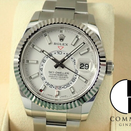 ロレックス スカイドゥエラー Ref.326934 ホワイト文字盤 中古 sky-dweller-25 オイスターブレスレット 商品画像1