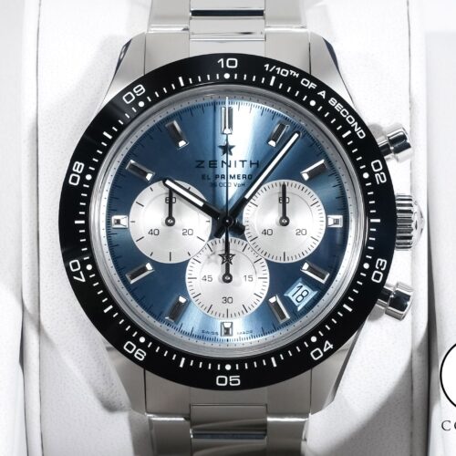 ゼニス クロノマスター スポーツ ヨシダスペシャル Ref.03.3106.3600/55.M3100 アイスブルーxシルバー文字盤 未使用 f73nbg4x 商品画像1