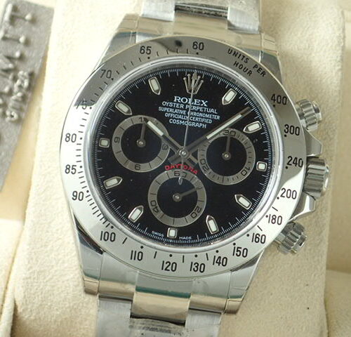 ロレックス デイトナ Ref.116520 ブラック文字盤 未使用 daytona-131 商品画像1