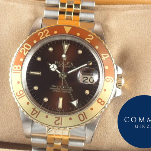 ロレックス GMTマスター Ref.16753 ブラウンシャイニー文字盤 中古 gmt-master-160 ジュビリーブレスレット 商品画像1