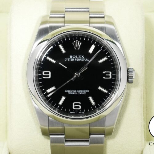 ロレックス オイスターパーペチュアル36 Ref.116000 ステンレススチール ブラック文字盤 中古 4jxpmxof 商品画像1