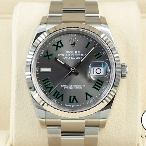 ロレックス デイトジャスト36 Ref.126234 ステンレススチール/ホワイトゴールド スレート文字盤 オイスターブレスレット 商品画像1
