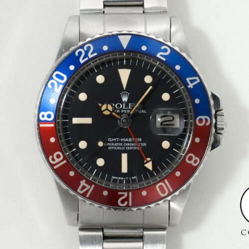 ロレックス GMTマスター Ref.1675 ステンレススチール ブラック文字盤 オイスターブレスレット 中古 q59taxh3 商品画像1