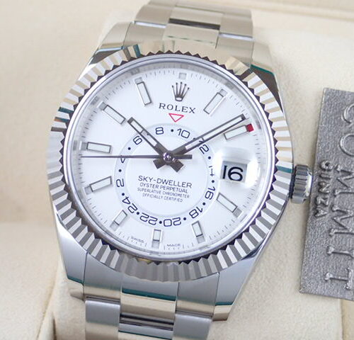 ロレックス スカイドゥエラー Ref.326934 ホワイト文字盤 未使用 sky-dweller-3 オイスターブレスレット 商品画像1