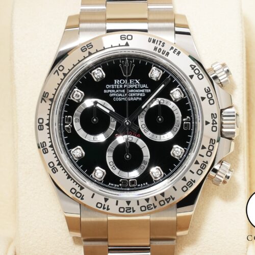 ロレックス デイトナ Ref.116509G ホワイトゴールド ブラックx8Pダイヤ文字盤 美中古 p3qb3zhh 商品画像1