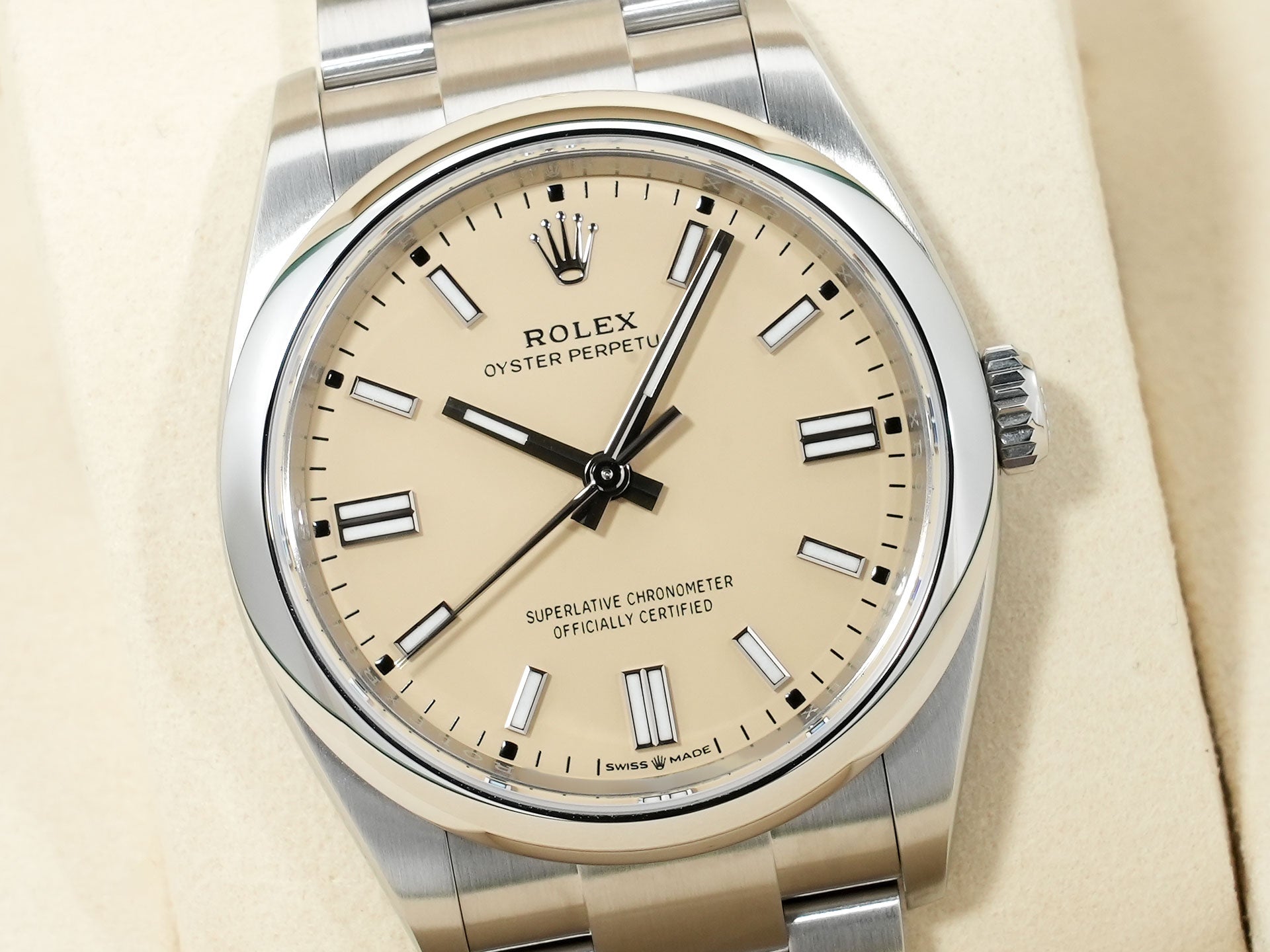 ロレックス オイスターパーペチュアル36 Ref.126000 ステンレススチール ベージュ文字盤 美品 eyayoh2i 商品画像3