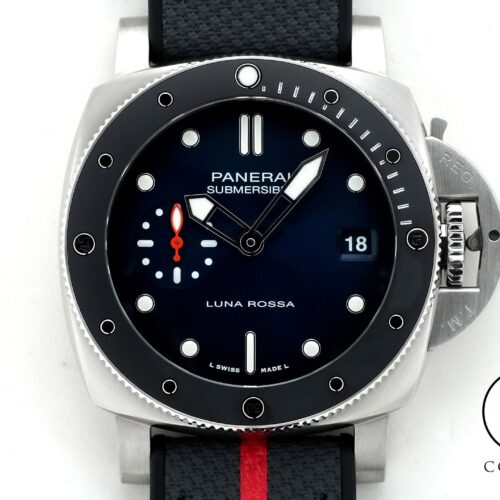 パネライ サブマーシブル ルナ・ロッサ Ref.PAM01565 ステンレススチール ブルー文字盤 極美品 v8egdswg 商品画像1