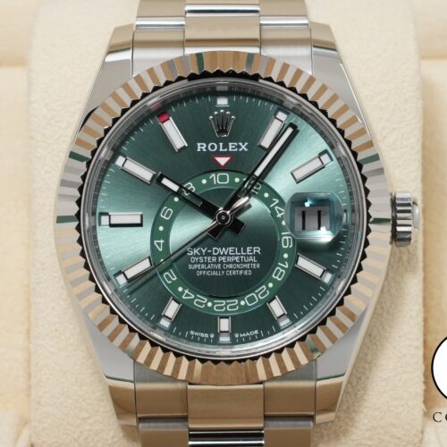 ロレックス スカイドゥエラー Ref.336934 ステンレススチール/ホワイトゴールド ミントグリーン文字盤 オイスターブレスレット 中古 v5uqv28u 商品画像1